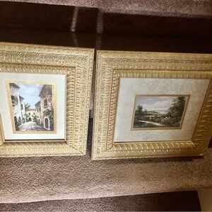 Elegant Gold Framed Art Set